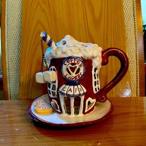 Blue Sky Ceramic Coffee Lovers Cafe